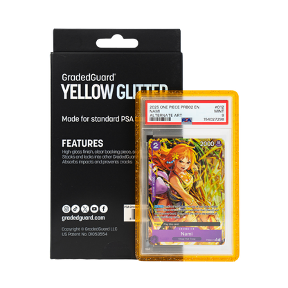Graded Guard - PSA Yellow Glitter