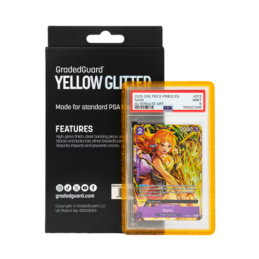 Graded Guard - PSA Yellow Glitter