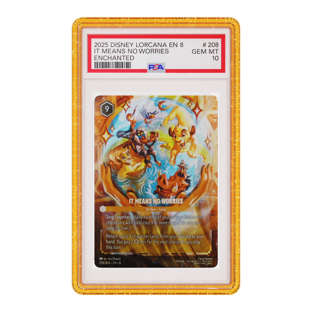 Graded Guard - PSA Yellow Glitter
